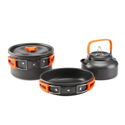 Campingkit - Stormkök gas och Campingkastruller